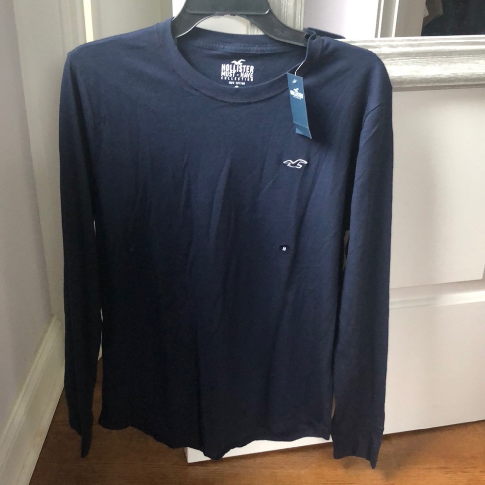 Dark Blue Hollister Long Sleeve Tee